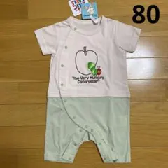 新品 はらぺこあおむし ロンパース カバーオール 80 男の子 ②