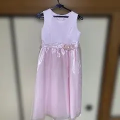 【値下げしました！】薄ピンク フラワー装飾 ドレス　演奏会用　子供用