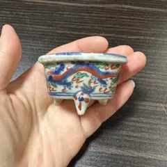 春嘉 盆栽鉢 小鉢 染付 赤絵 陶器 - メルカリ