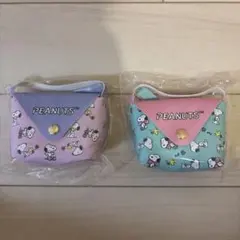 新品⭐︎PEANUTS スヌーピー スカーフ付ミニバッグ×2