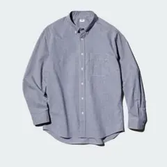UNIQLO ブロードシャツ/チェック/ボタンダウン
