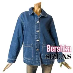 ⭐️A341⭐️ Bershka ♥ 無地 オーバー ポケット デニムジャケットのサムネイル
