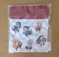 鬼滅の刃　無限列車編　みにきゃら小物入れ巾着　給食袋