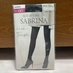 GUNZE SABRINA 60デニール タイツ M-L ブラック