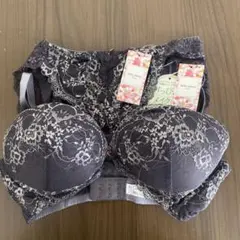 tutu anna グレー D70 ブラジャー 花柄 レース