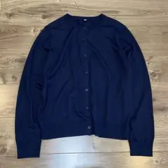 【美品】UNIQLO 2024年 UVカットクルーネックカーディガン XL