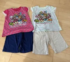 色違い2セット　子供用　パジャマ　130㎝　夏用　女の子　たまごっち　半袖