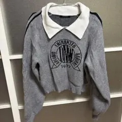 oneway ニット　セーター　グレー