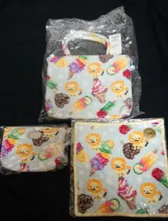 【新品】フェイラー バーニーズニューヨーク アイス柄バッグ&ポーチ&ハンカチ