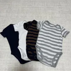 UNIQLO　半袖ボディスーツ　ロンパース　4枚セット　70