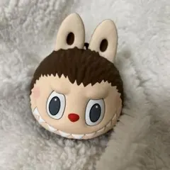 ポップマート LABUBU オリジナル ブラウン シリコンイヤホンケース