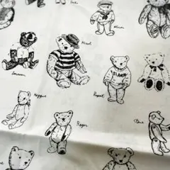 r*️様 テディベア生地／クマ／アニマル／EL ANCHE／110×50