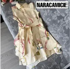 新品 NARACAMICIE ナラカミーチェ タッセルプリントリボンチュニックのサムネイル