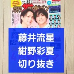 【藤井流星 紺野彩夏 切り抜き】月刊 ザテレビジョン 2025年 4月号