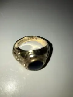 VINTAGE HJ10K刻印 ゴールド カレッジリング 15号 メンズサイズ