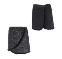 中綿　リバーシブル　巻きスカート　フリーサイズ