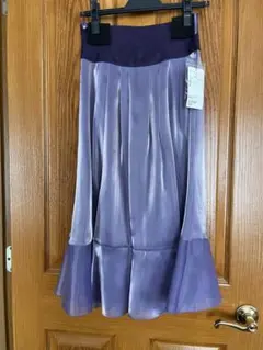 パープル フレアスカート 34 お値下げ中のサムネイル