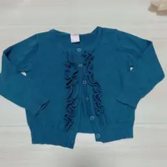 ラッフルバッツ フリル付きカーディガン 2T ネイビー 紺