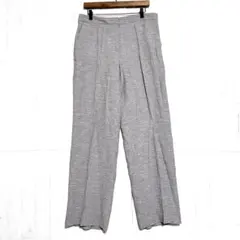 ZARA ザラ　センタープレス スラックス　薄手　　グレー　L