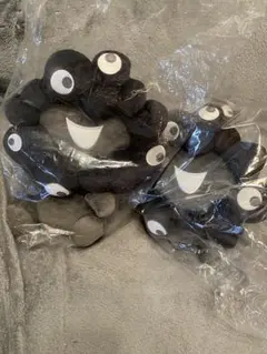 黒ミャクミャクお手玉風ぬいぐるみ　Lサイズセット　万博　EXPO2025