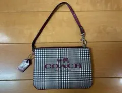 【新品未使用品】希少 COACH コーチ　リストレット　ミニポーチ