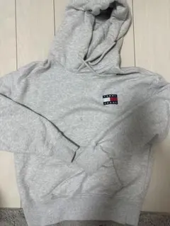 【トミー・ヒルフィガー】グレー フード付きパーカー