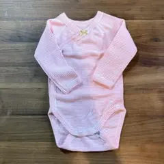 PETITBATEAU プチバトー 肌着　ロンパース　3m 60cm ピンク色