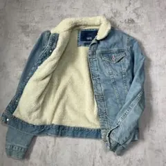 00's vintage ZARA ボア裏地 デニム ジャケット y2k パンク