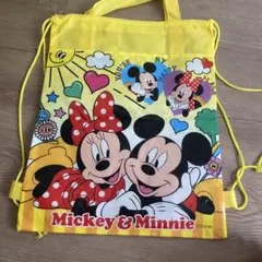 Disney ミッキー＆ミニー ナップザック イエロー