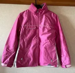 ピンクスキーウェア上下 フード付き