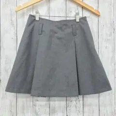 【 PAGE BOY 】プリーツフレアショートパンツ グレー Fサイズ