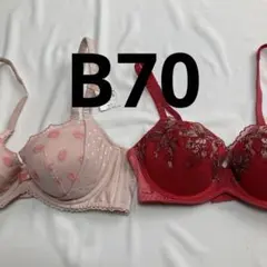 アモスタイル トリンプ レディース 下着 ブラジャー 2枚セット B70 158