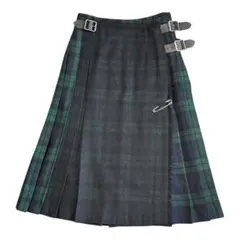 オニールオブダブリン プリーツ キルトスカート ラップスカート ブラックウォッチ