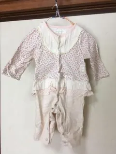 小花柄ロンパース