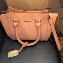 ピンク 合成皮革 ハンドバッグサマンサ、ゲリラセール。