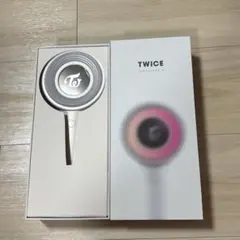 TWICE ペンライト ホワイト ストラップ付き TWICE 公式ペンライト OFFICIAL LIGHT STICK CANDYBONG
