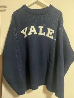 ヴィンテージ風　カレッジニット