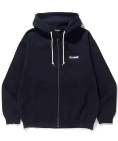 XLARGE ブラック ジップアップパーカー