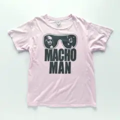 MACHOMAN マッチョマン ランディ・サベージ Tシャツ ピンク【М】