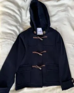 <dazzlin>ネイビー ダッフルコート フード付き