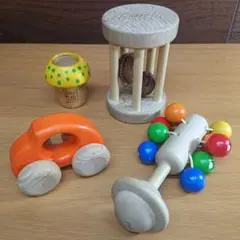 Dolio ドリオ 木製 ラトル クルミコロコロ L 知育玩具 セット
