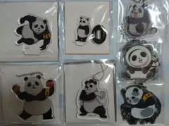 呪術廻戦 パンダ アクリルスタンド アクリルキーホルダー 7種 7個セット