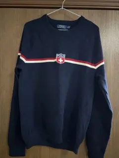POLO ラルフローレン　ネイビー セーター ストライプ