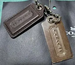 COACH　タグ　メタル皮革セット