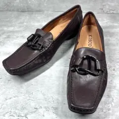 KISCO ローファー　バックル付き　23cm 革靴　レザーのサムネイル