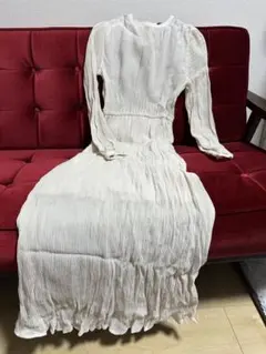 w closet アイボリー ロングドレス