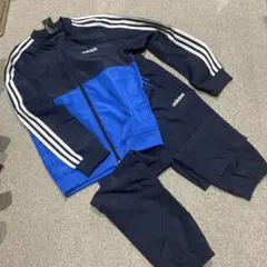 adidas ジャージ アディダス キッズ ジャージ上下 ネイビー 140センチ