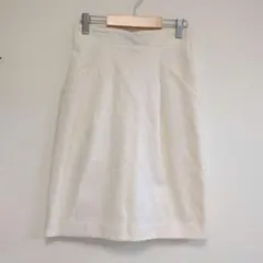 PROPORTION　ジャガードタイトスカート　白　サイズ1　テクスチャー仕上げのサムネイル