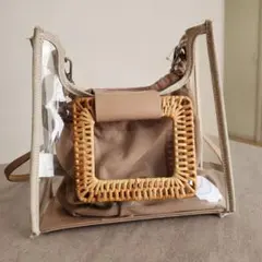 ZARA　クリアショルダーバッグ 　ハンドバック