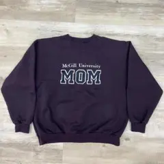 古着 90-00年代 チームカレッジスウェット M パープル